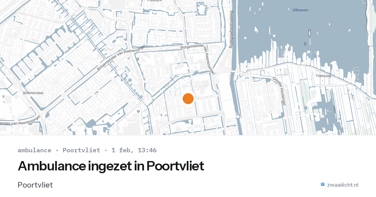 Ambulance ingezet in Poortvliet — 1 feb 2026