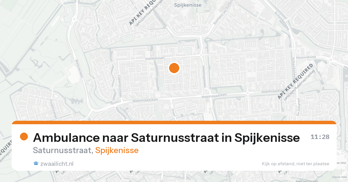 Ambulance naar Saturnusstraat in Spijkenisse — 26 aug 2026