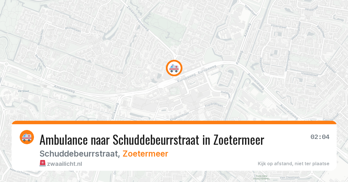 Ambulance naar Schuddebeurrstraat in Zoetermeer — 5 mei 2026
