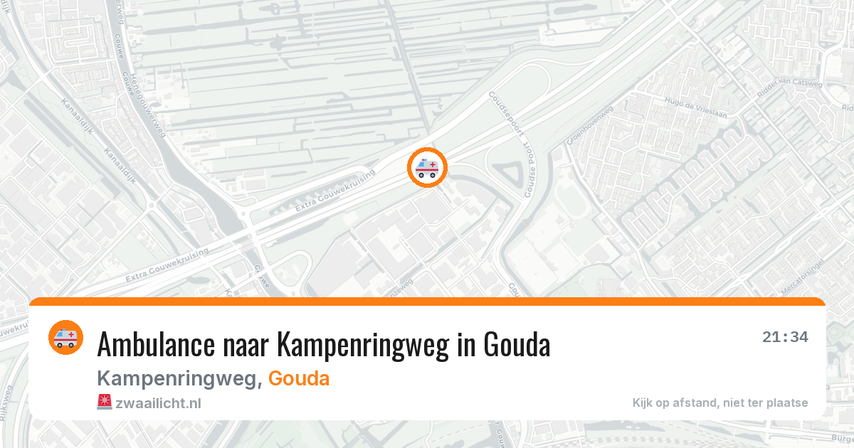 Ambulance naar Kampenringweg in Gouda — 12 aug 2026