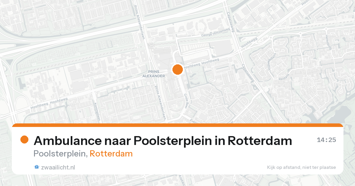 Ambulance naar Poolsterplein in Rotterdam — 18 aug 2026