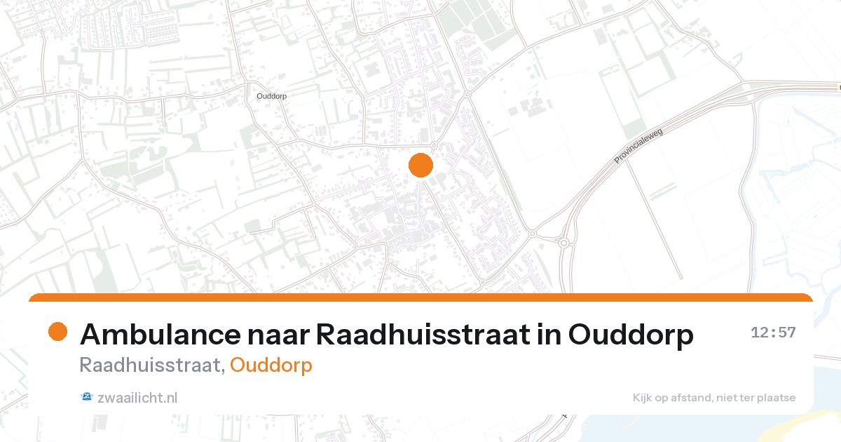 Ambulance naar Raadhuisstraat in Ouddorp — 17 jul 2026