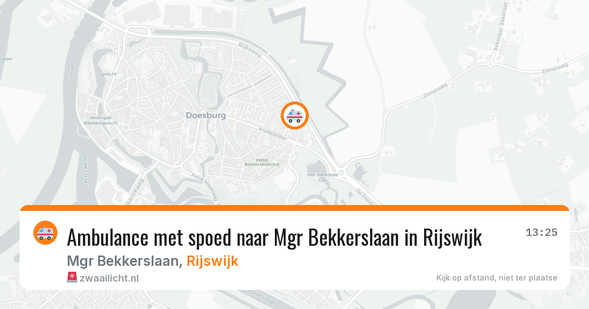 Ambulance met spoed naar Mgr Bekkerslaan in Rijswijk — 21 mrt 2026