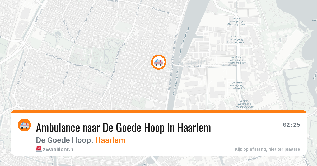 Ambulance naar De Goede Hoop in Haarlem — 14 mei 2026