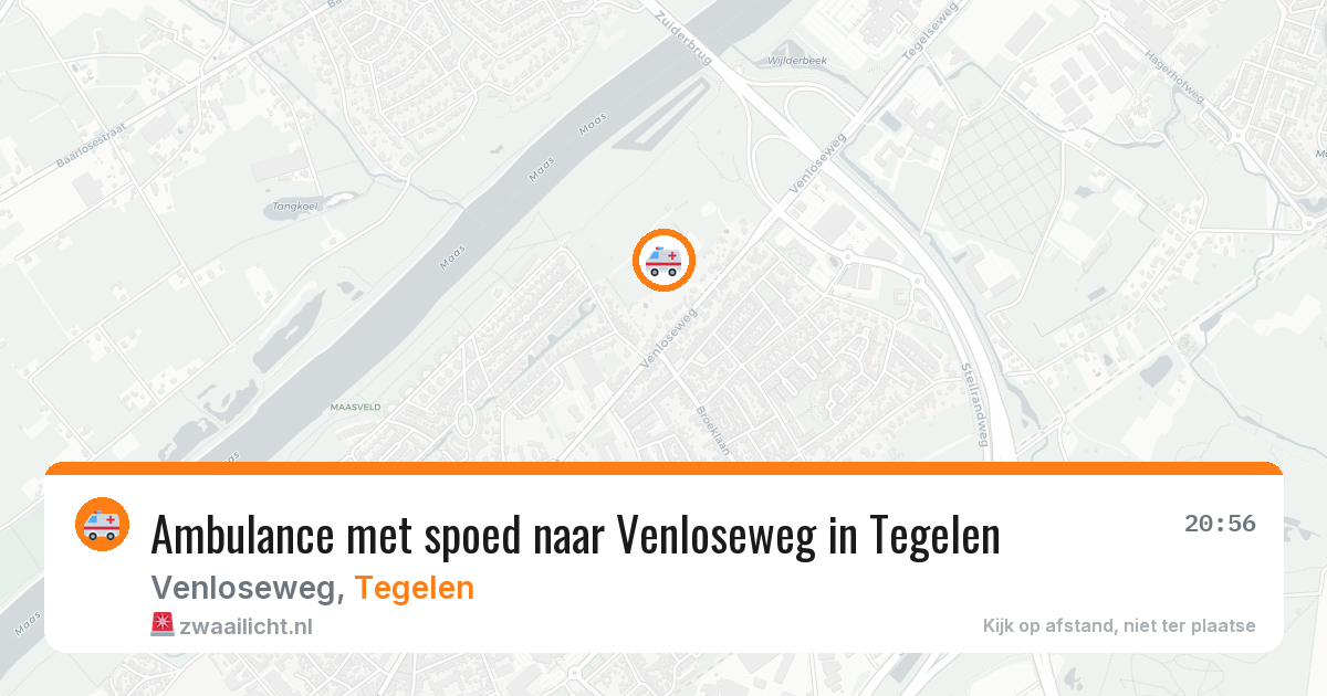 Ambulance met spoed naar Venloseweg in Tegelen — 26 mei 2026