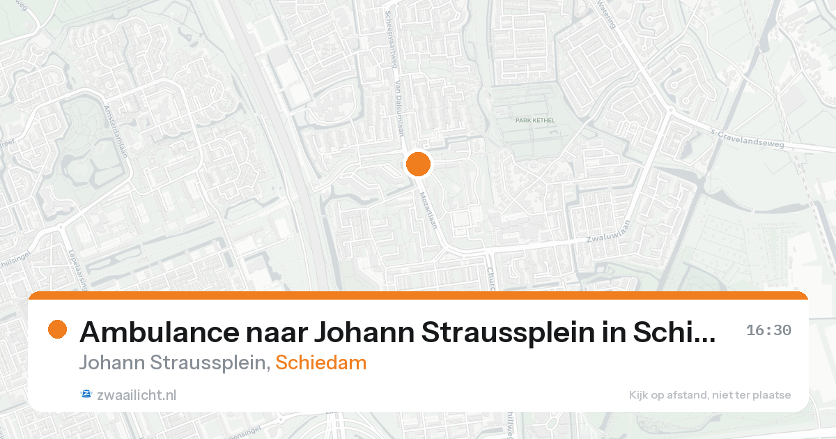 Ambulance naar Johann Straussplein in Schiedam — 22 aug 2026