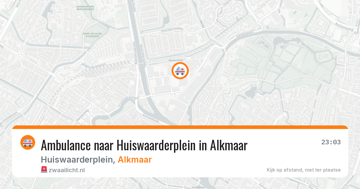 Ambulance naar Huiswaarderplein in Alkmaar — 28 mei 2026