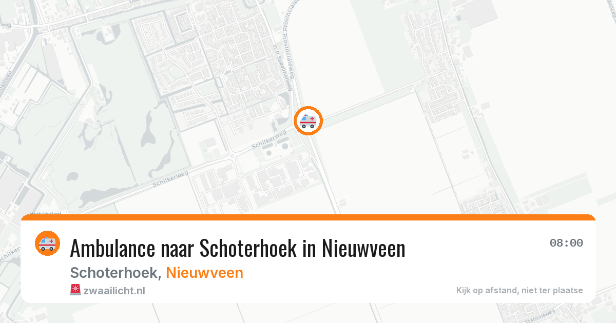 Ambulance naar Schoterhoek in Nieuwveen — 29 jan 2026
