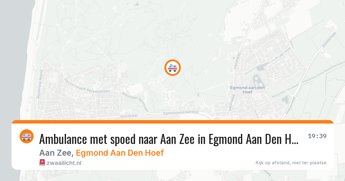Ambulance met spoed naar Aan Zee in Egmond Aan Den Hoef — 22 jan 2026