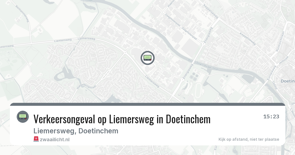 Verkeersongeval op Liemersweg in Doetinchem — 24 jul 2026