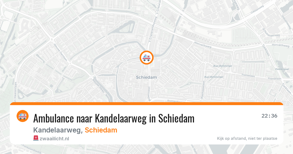 Ambulance naar Kandelaarweg in Schiedam — 29 mrt 2026