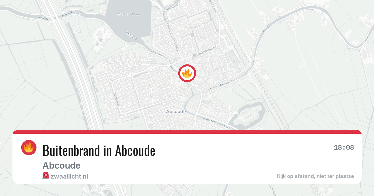 Buitenbrand in Abcoude — 14 aug 2026
