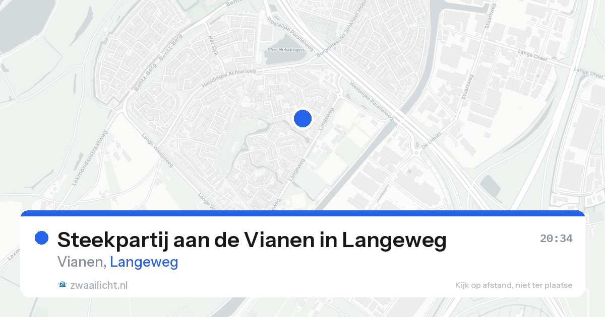 Steekpartij aan de Vianen in Langeweg — 15 aug 2026