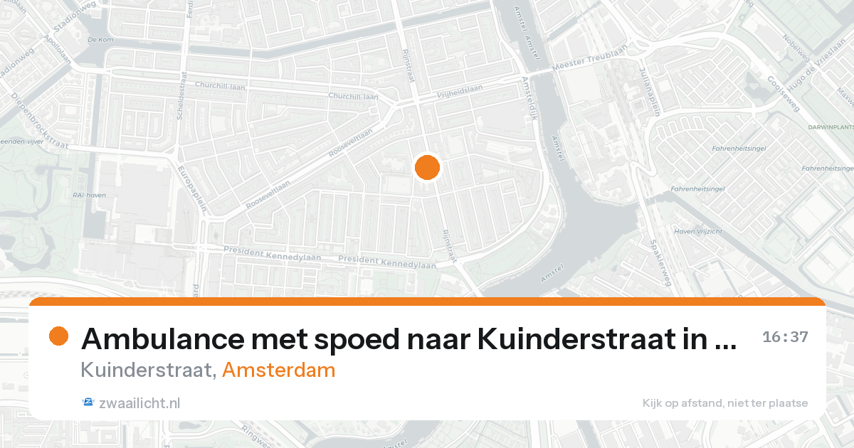 Ambulance met spoed naar Kuinderstraat in Amsterdam — 31 jan 2026
