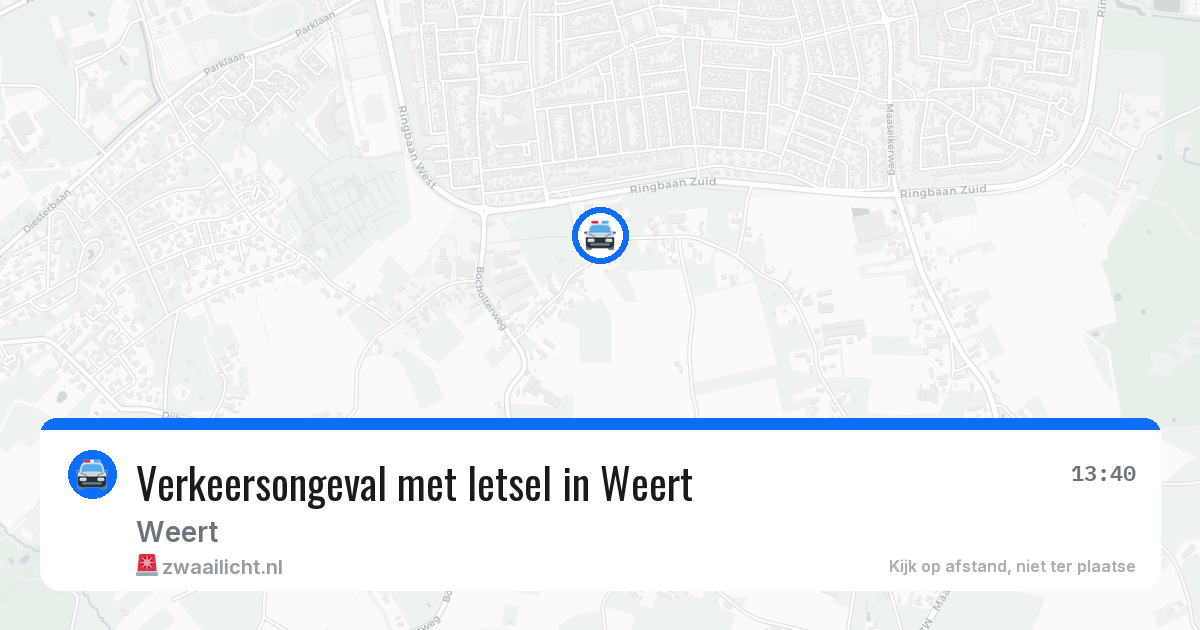 Verkeersongeval met letsel in Weert — 3 aug 2026