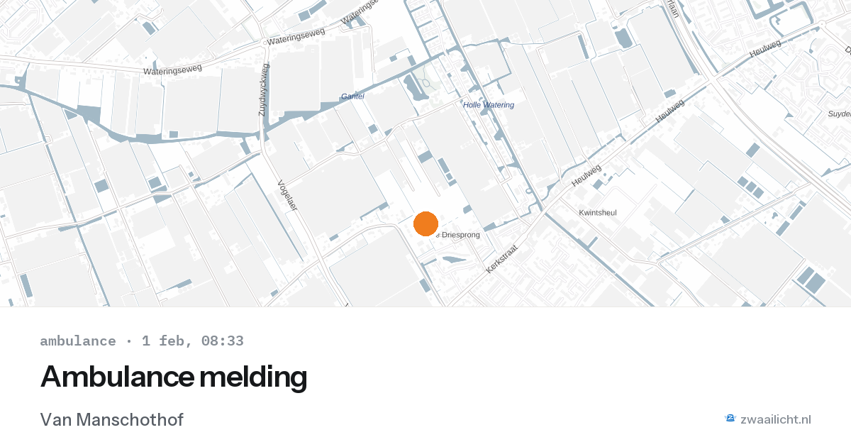 Ambulance melding — 1 feb 2026