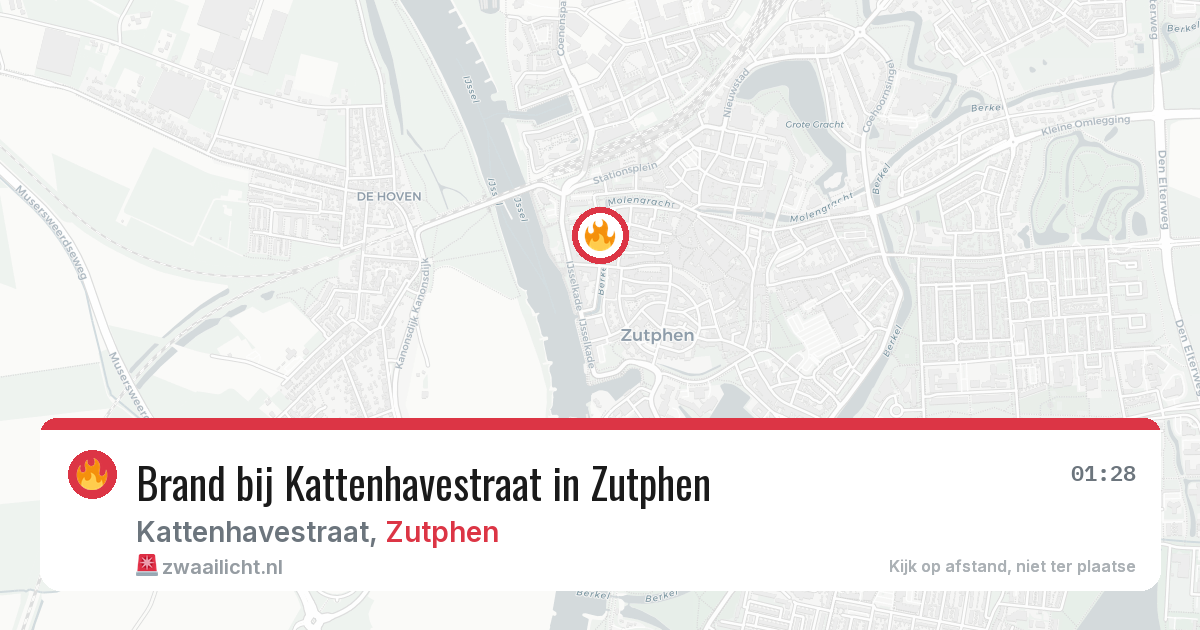 Brand bij Kattenhavestraat in Zutphen — 6 jul 2026