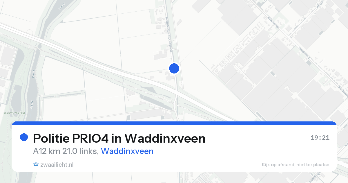 Politie PRIO4 in Waddinxveen — 17 aug 2026 | 🚨 Zwaailicht.nl