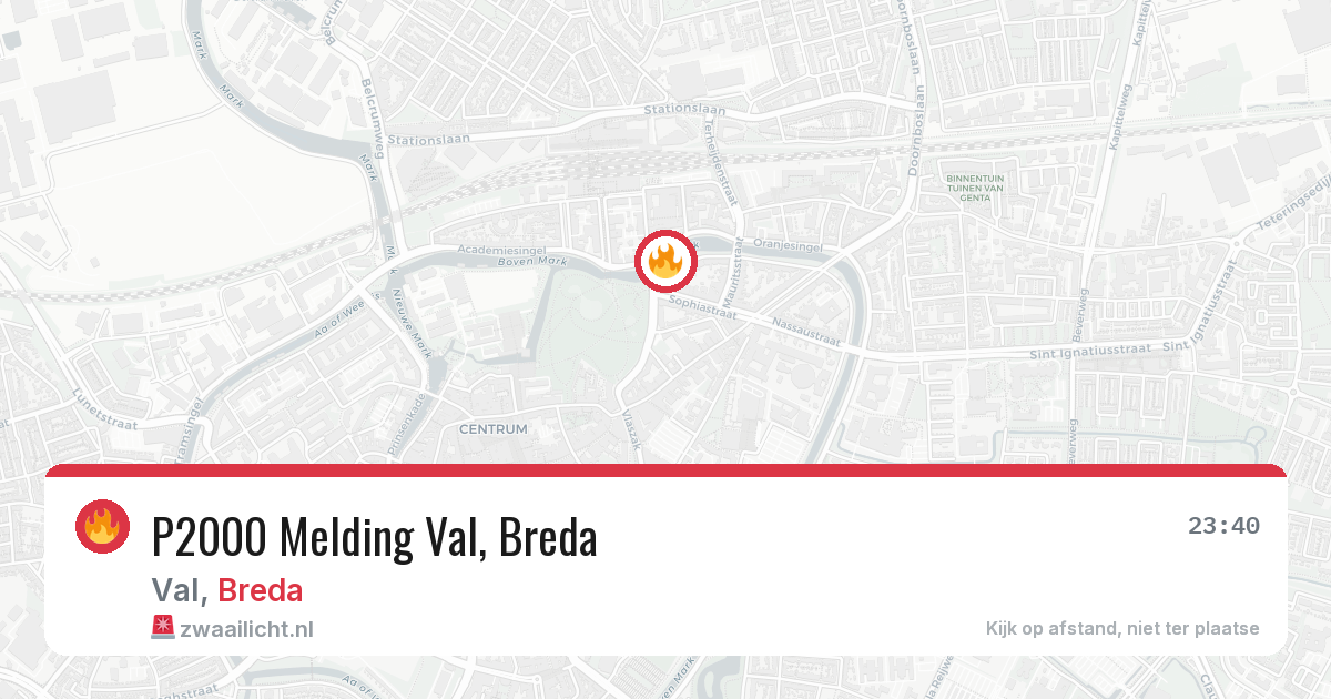 P2000 Melding Val, Breda — 29 jan 2026