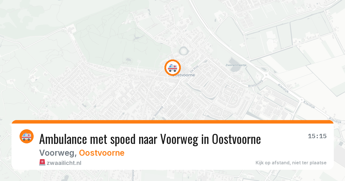 Ambulance met spoed naar Voorweg in Oostvoorne — 12 mei 2026