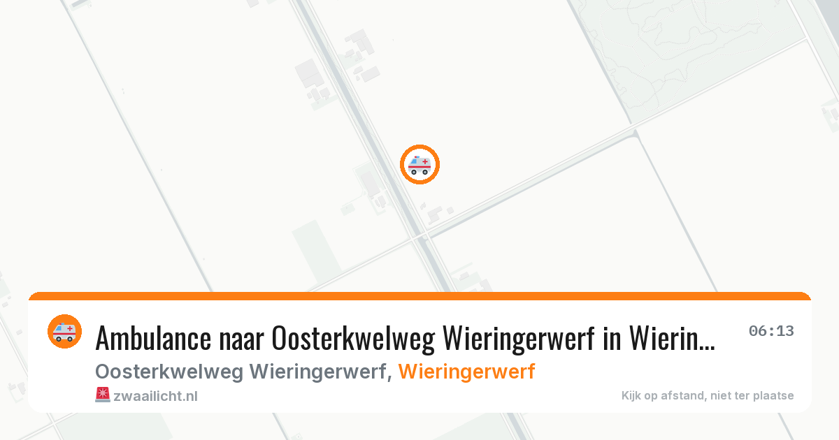 Ambulance naar Oosterkwelweg Wieringerwerf in Wieringerwerf — 27 mei 2026