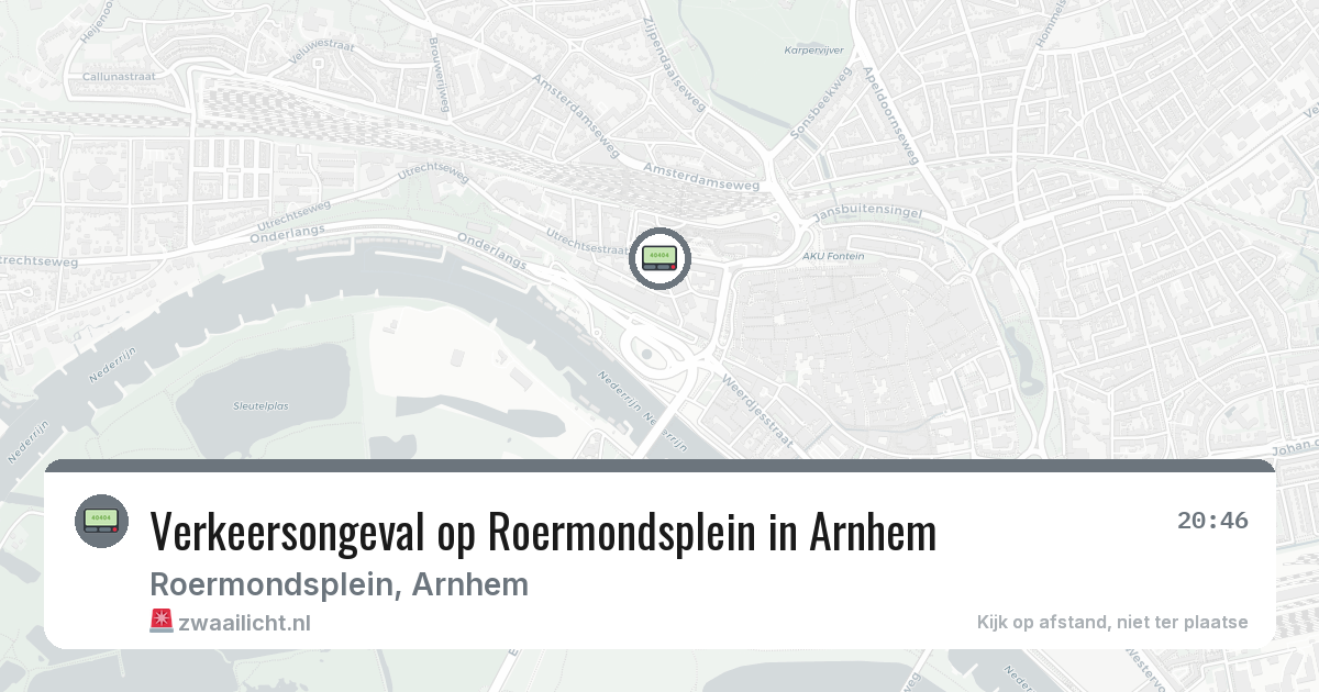 Verkeersongeval op Roermondsplein in Arnhem — 17 jul 2026