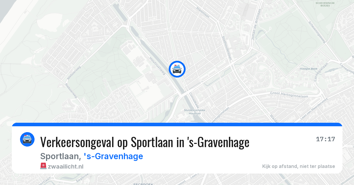 Verkeersongeval op Sportlaan in 's-Gravenhage — 4 aug 2026