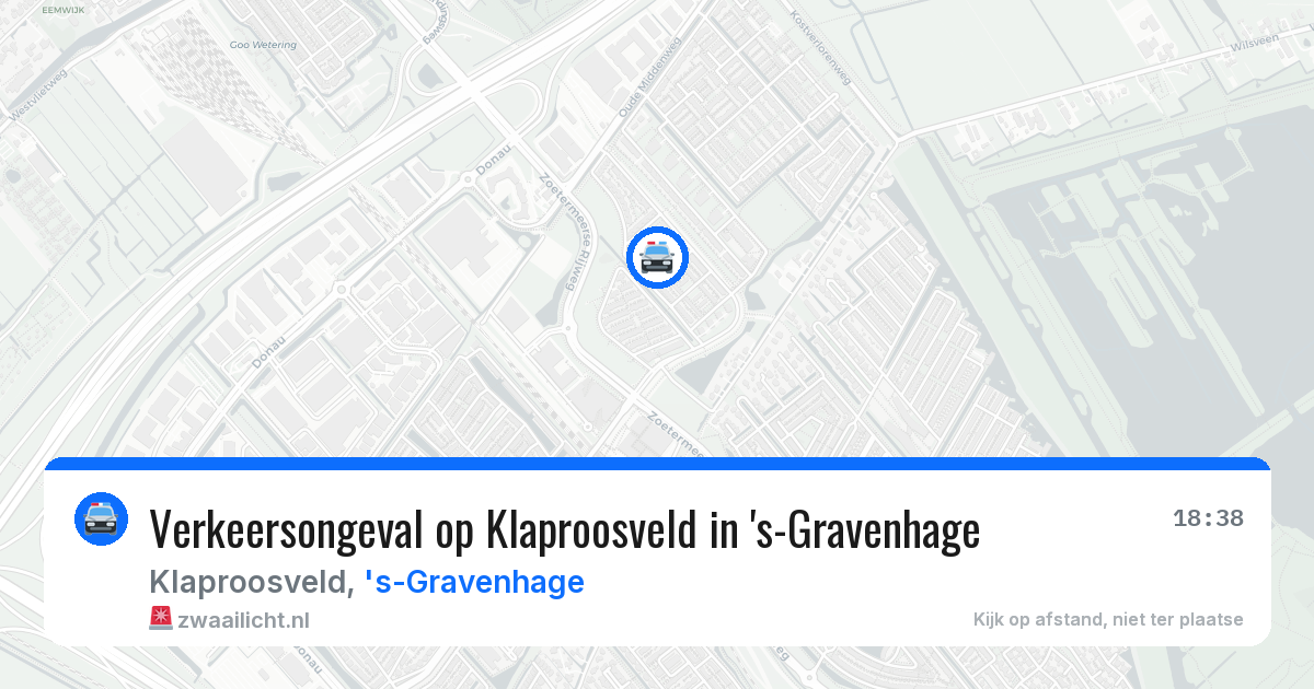 Verkeersongeval op Klaproosveld in 's-Gravenhage — 12 mei 2026