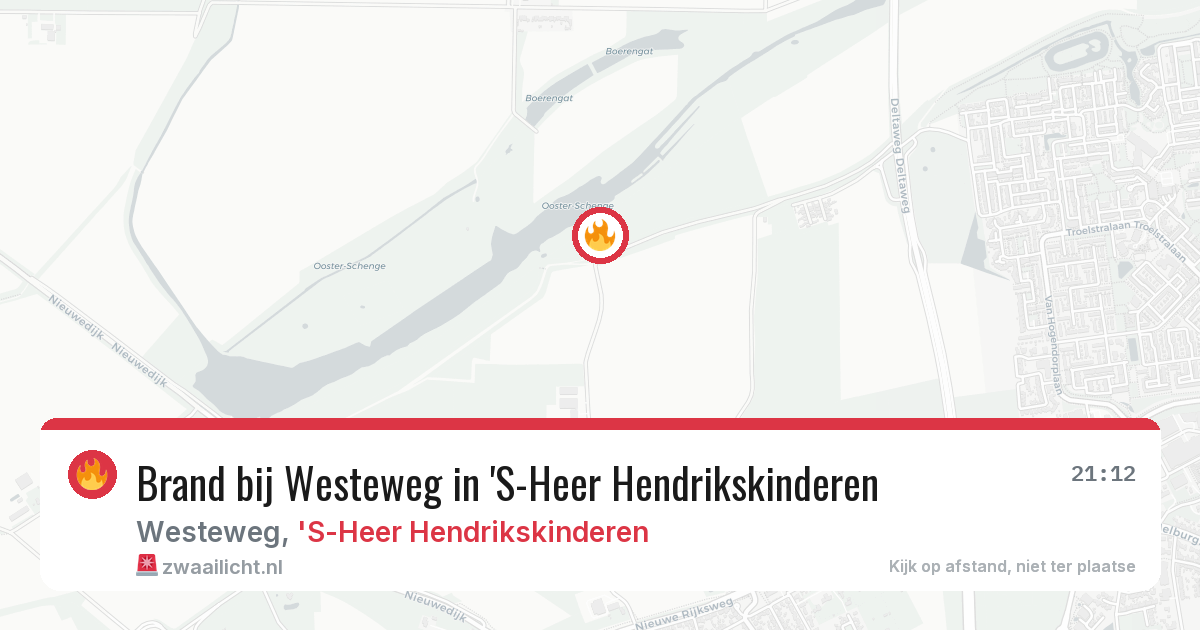 Brand bij Westeweg in 'S-Heer Hendrikskinderen — 6 jul 2026