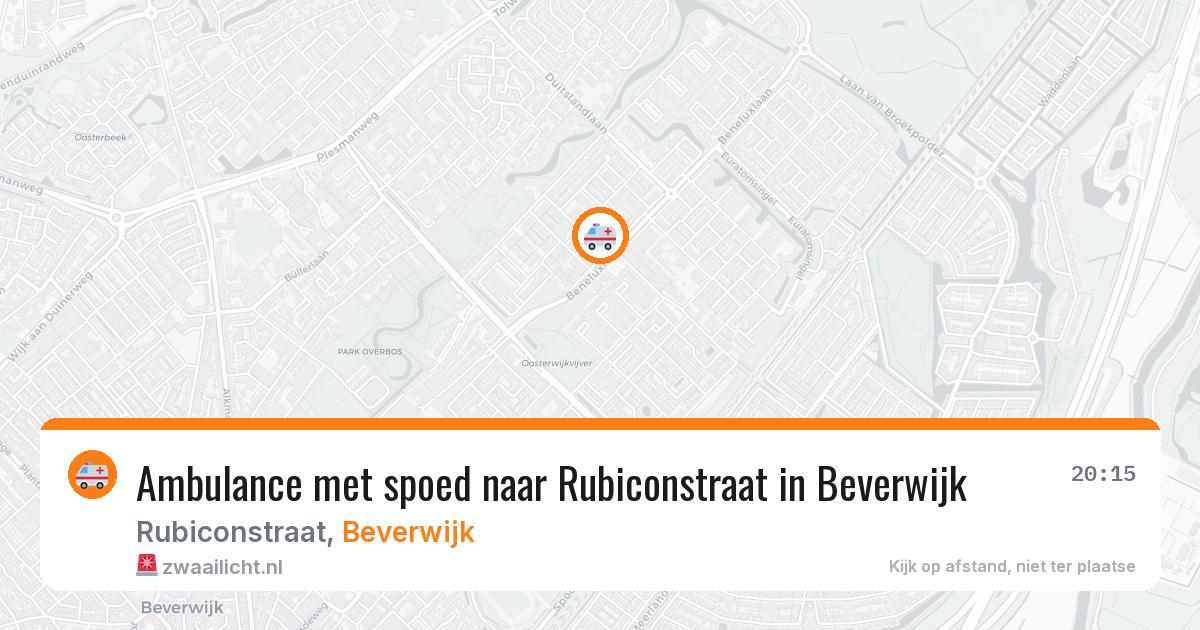 Ambulance met spoed naar Rubiconstraat in Beverwijk — 31 jul 2026