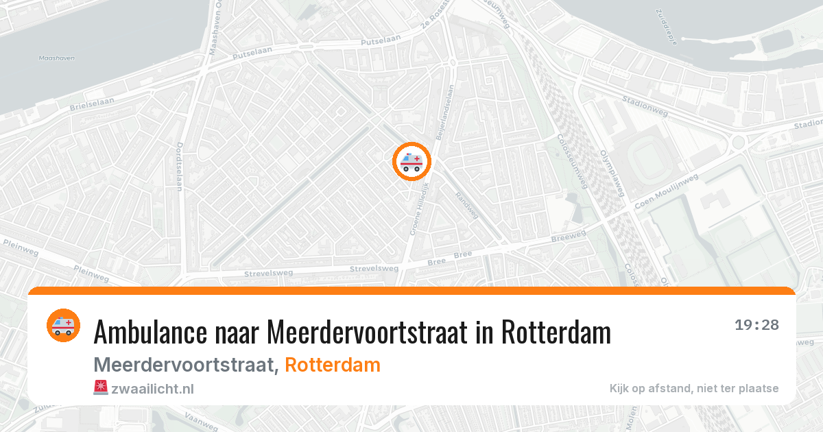 Ambulance naar Meerdervoortstraat in Rotterdam — 27 mei 2026