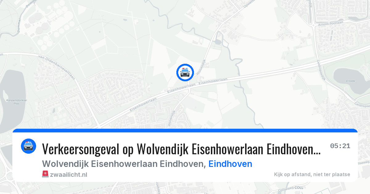 Verkeersongeval op Wolvendijk Eisenhowerlaan Eindhoven in Eindhoven — 15 mei 2026