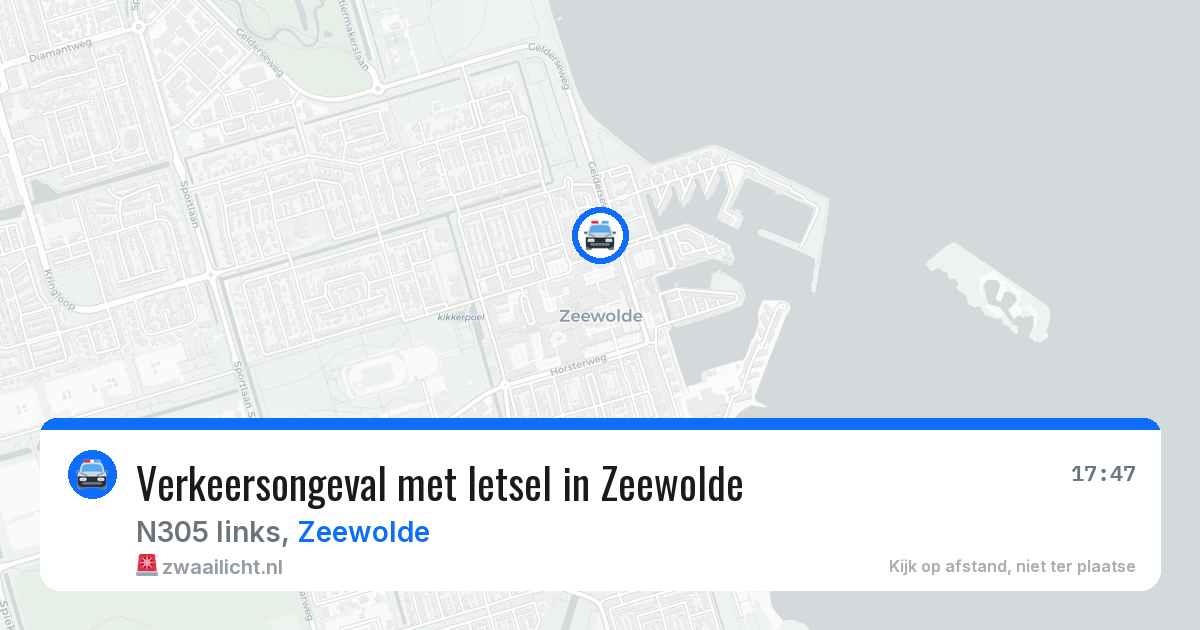 Verkeersongeval met letsel in Zeewolde — 30 jul 2026