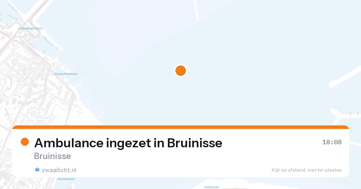 Ambulance ingezet in Bruinisse — 28 aug 2026