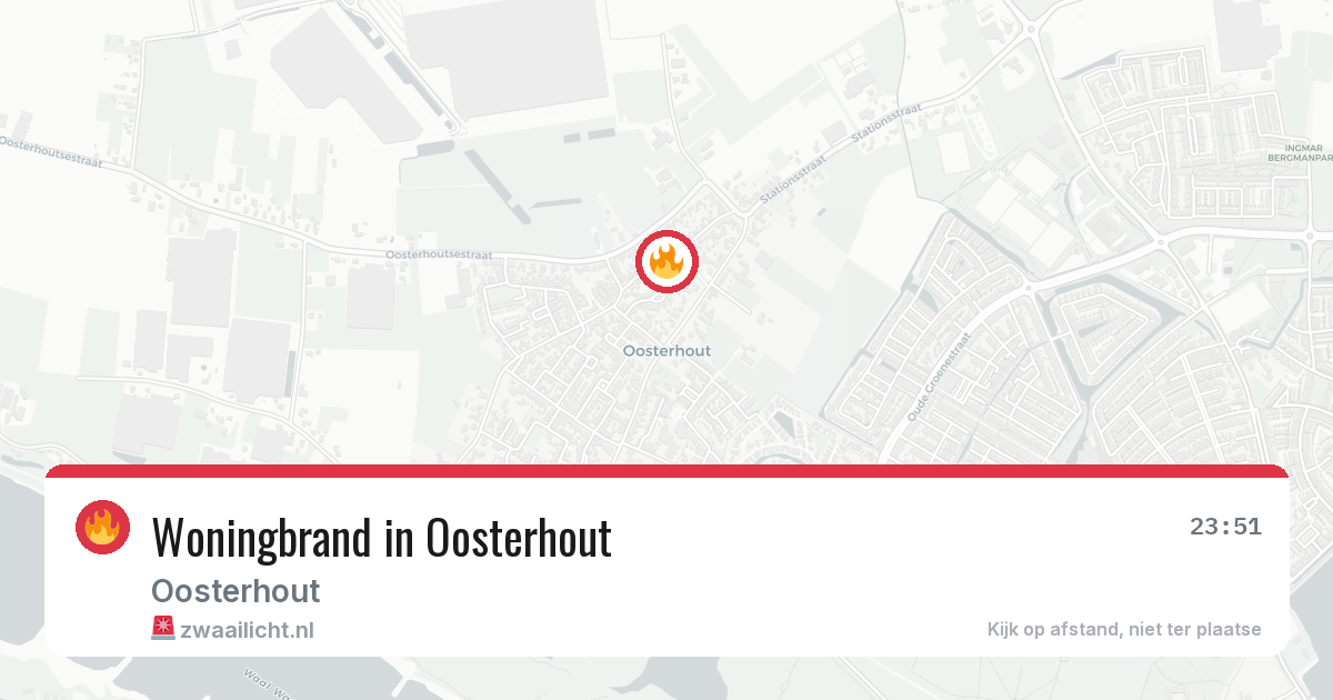 Woningbrand in Oosterhout — 11 apr 2026