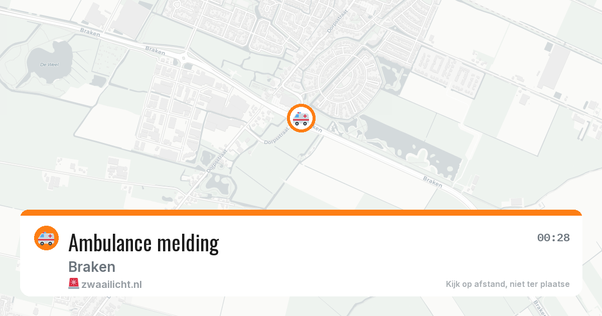 Ambulance melding — 6 jun 2026