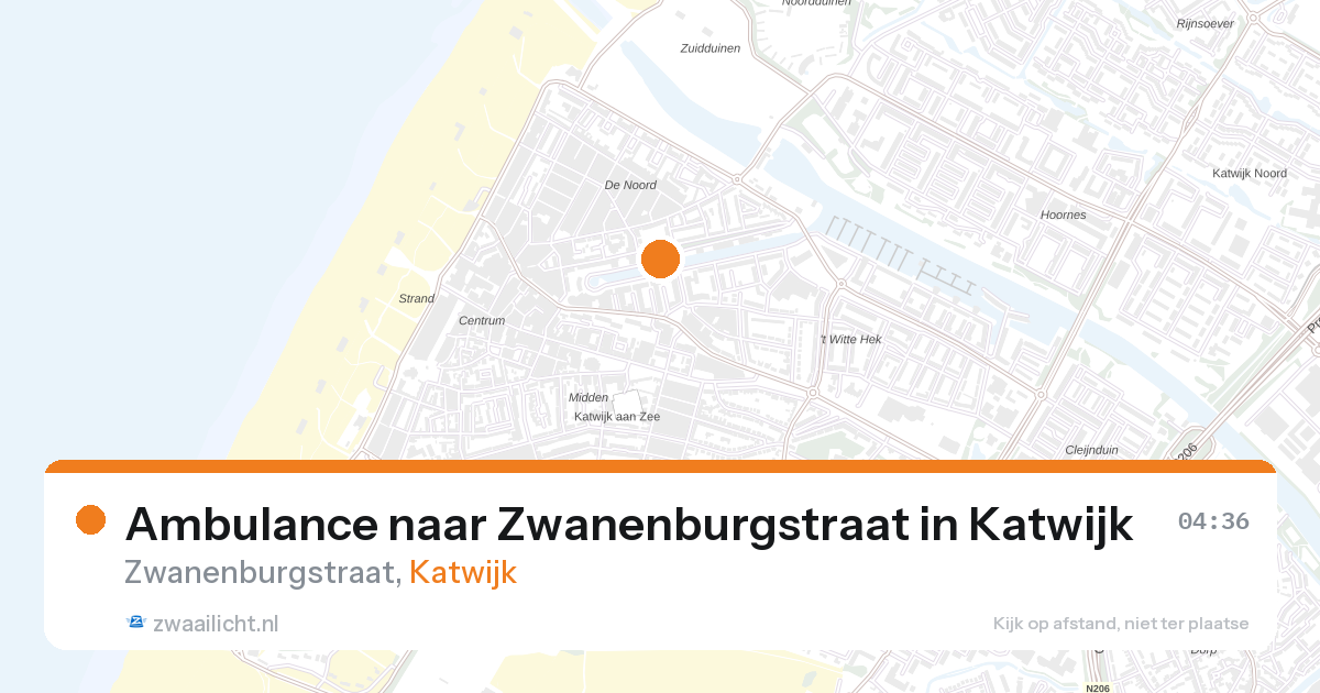 Ambulance naar Zwanenburgstraat in Katwijk — 11 apr 2026