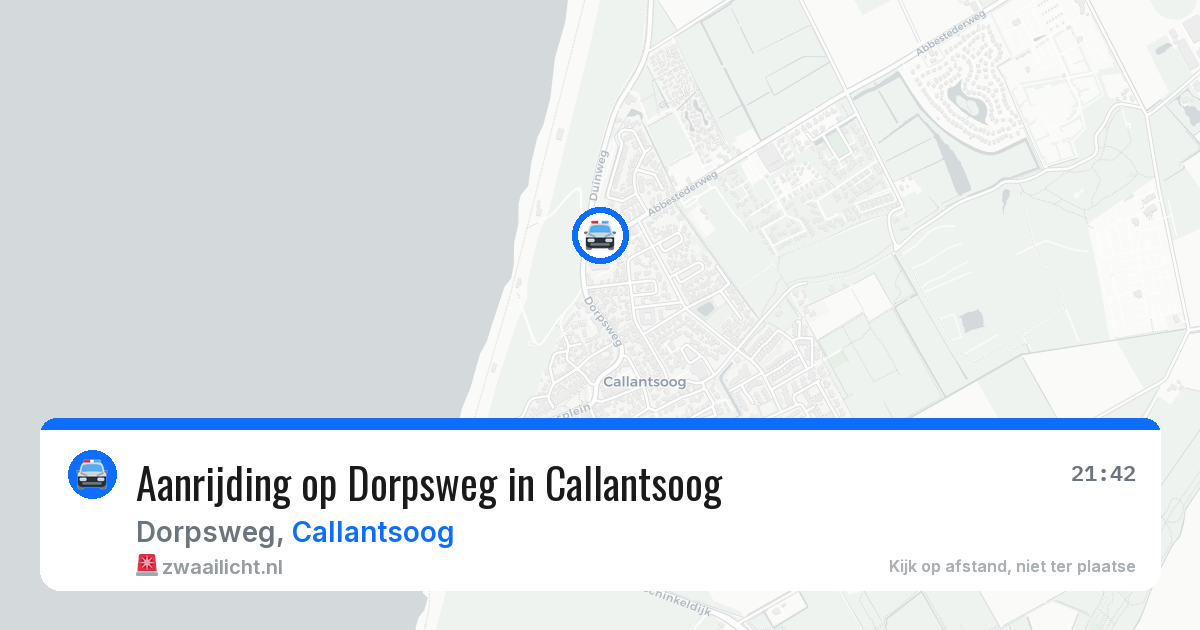 Aanrijding op Dorpsweg in Callantsoog — 9 jul 2026