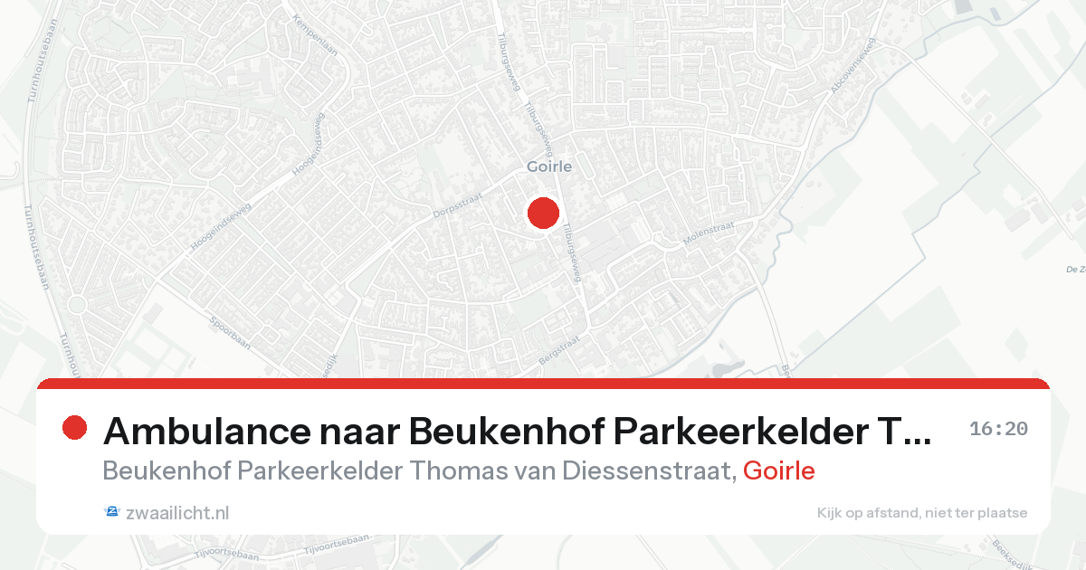 Ambulance naar Beukenhof Parkeerkelder Thomas van Diessenstraat in Goirle — 31 jan 2026