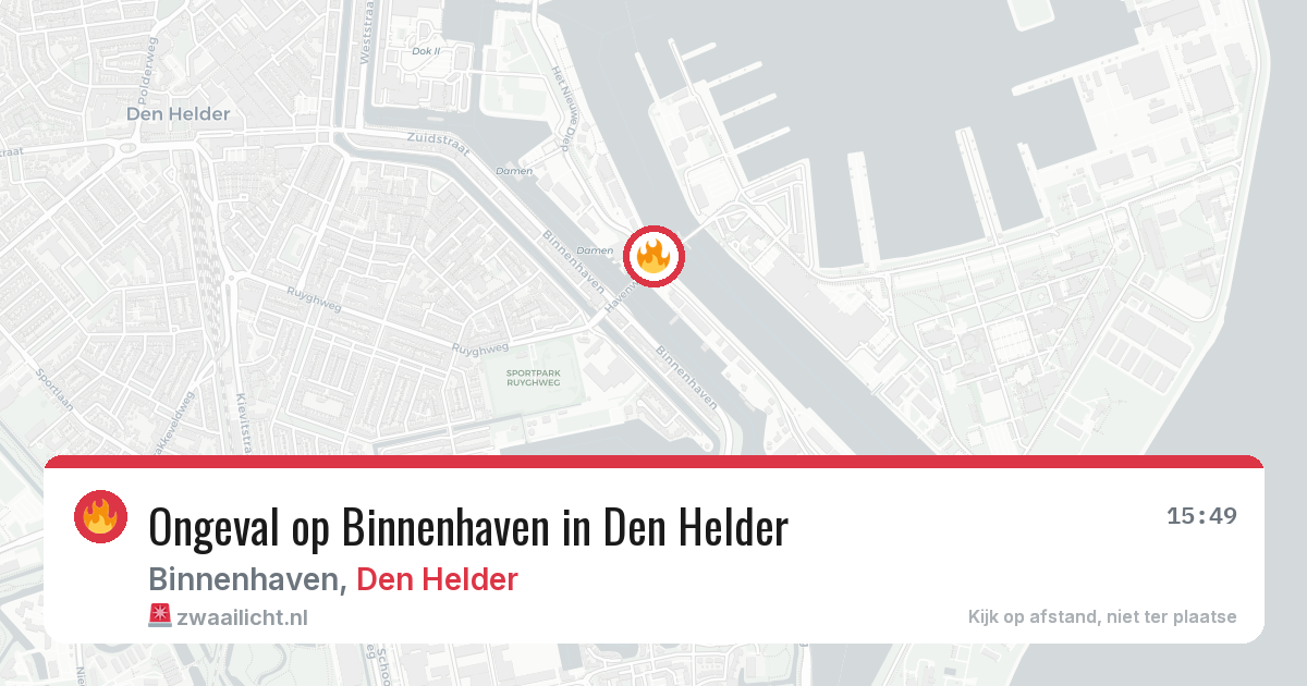 Ongeval op Binnenhaven in Den Helder — 11 mei 2026