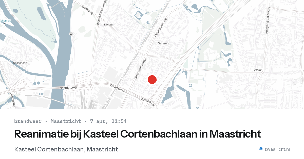 Reanimatie bij Kasteel Cortenbachlaan in Maastricht — 7 apr 2026