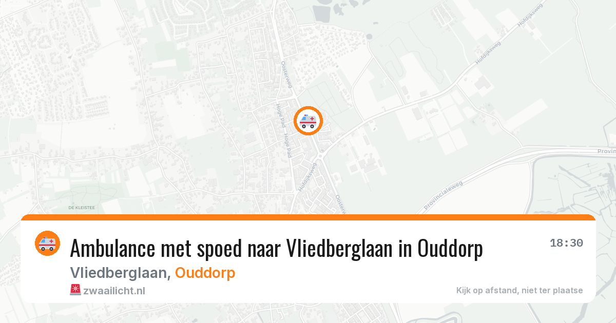 Ambulance met spoed naar Vliedberglaan in Ouddorp — 21 apr 2026