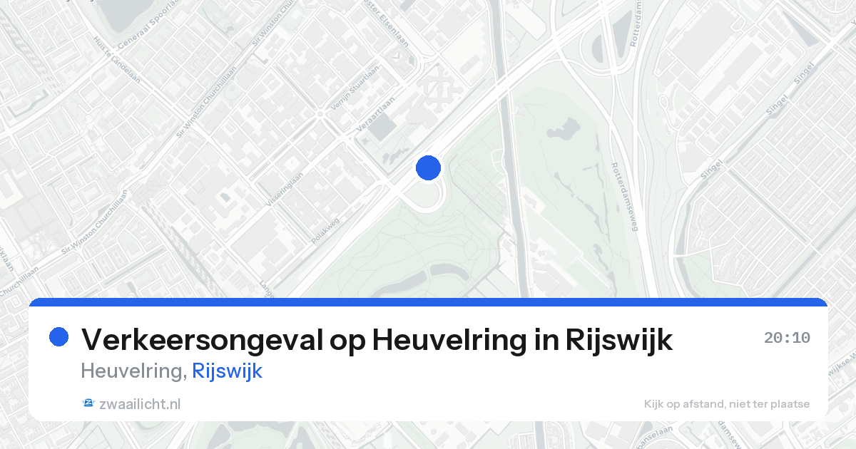Verkeersongeval op Heuvelring in Rijswijk — 11 mrt 2026