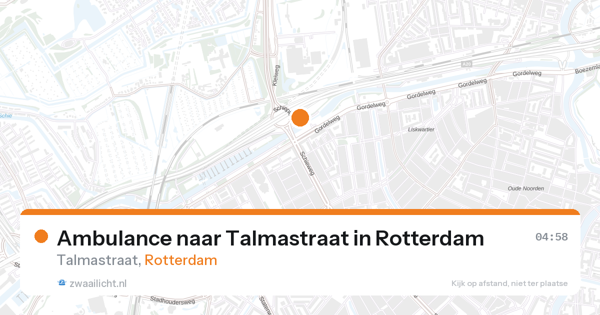 Ambulance naar Talmastraat in Rotterdam — 28 aug 2026
