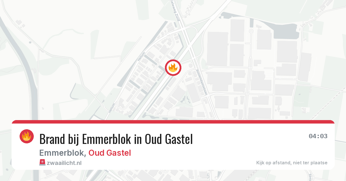 Brand bij Emmerblok in Oud Gastel — 27 jul 2026