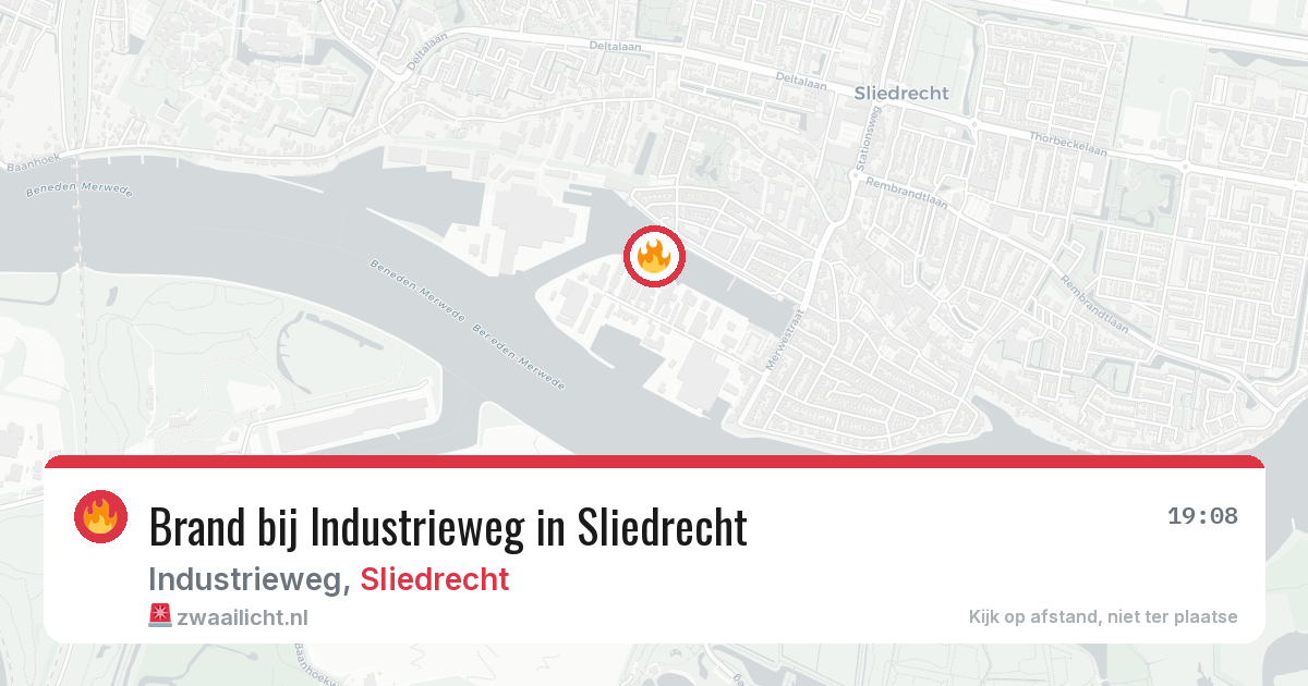 Brand bij Industrieweg in Sliedrecht — 2 mei 2026