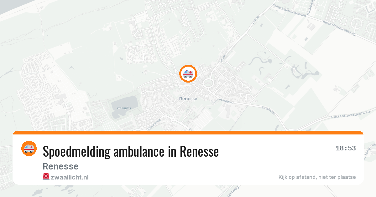 Spoedmelding ambulance in Renesse — 15 jun 2026