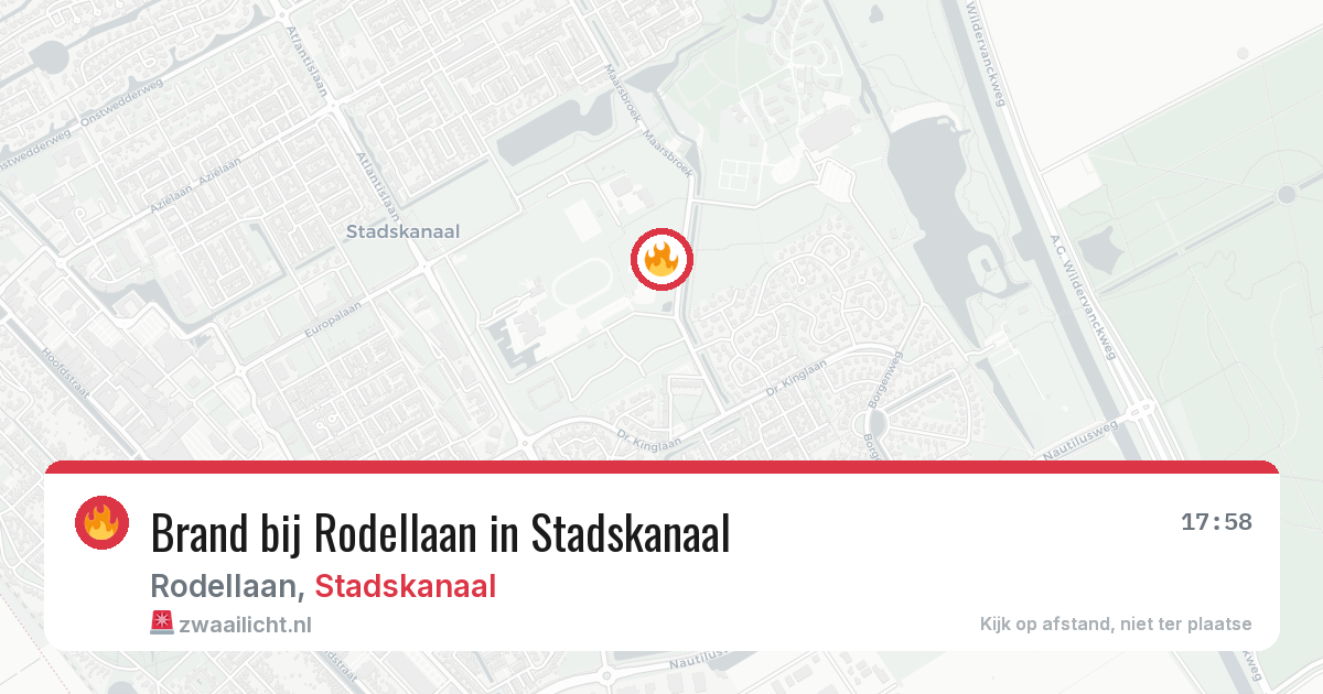 Brand bij Rodellaan in Stadskanaal — 2 aug 2026