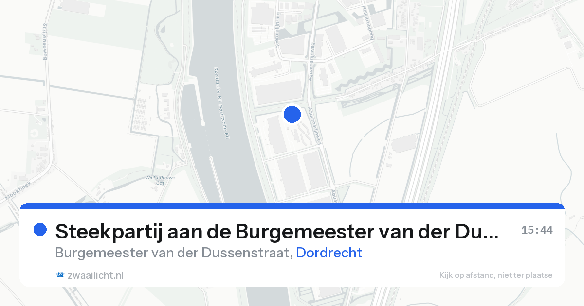 Steekpartij aan de Burgemeester van der Dussenstraat in Dordrecht — 24 aug 2026