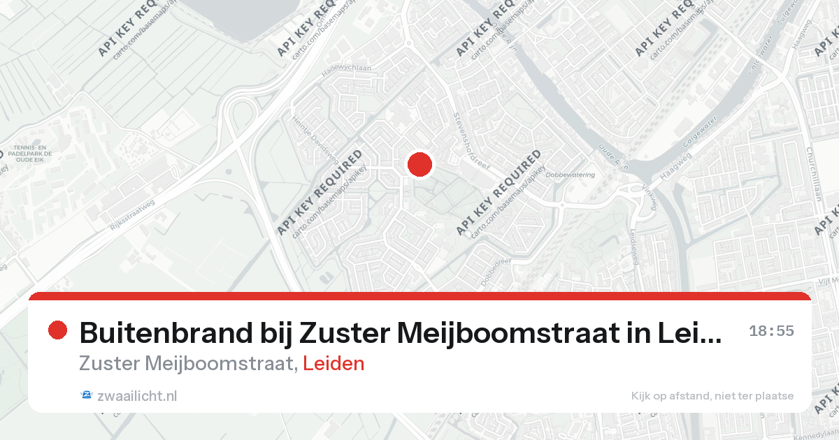 Buitenbrand bij Zuster Meijboomstraat in Leiden — 25 feb 2026